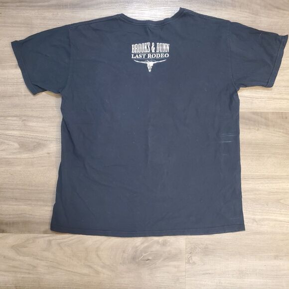 Brooks & Dunn Last Rodeo 2010 Tour Concert T-Shirt Men's M Medium Black - Picture 3 of 3